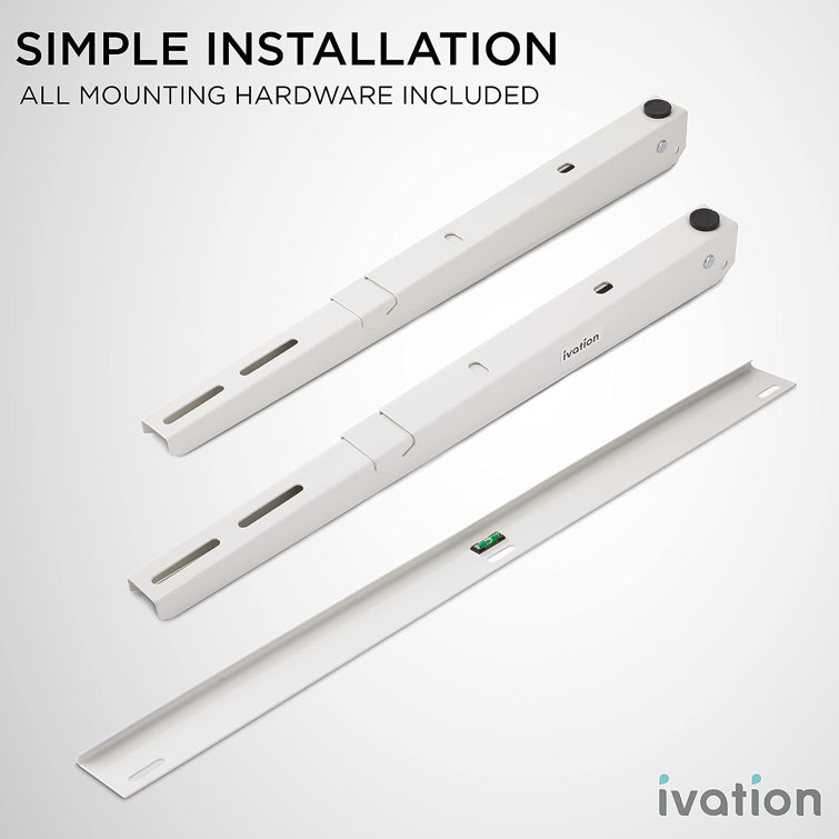 Ivation Split Air Conditioner Mounting Bracket, Universal Wall Mount Unit Support Brackets 440Lb